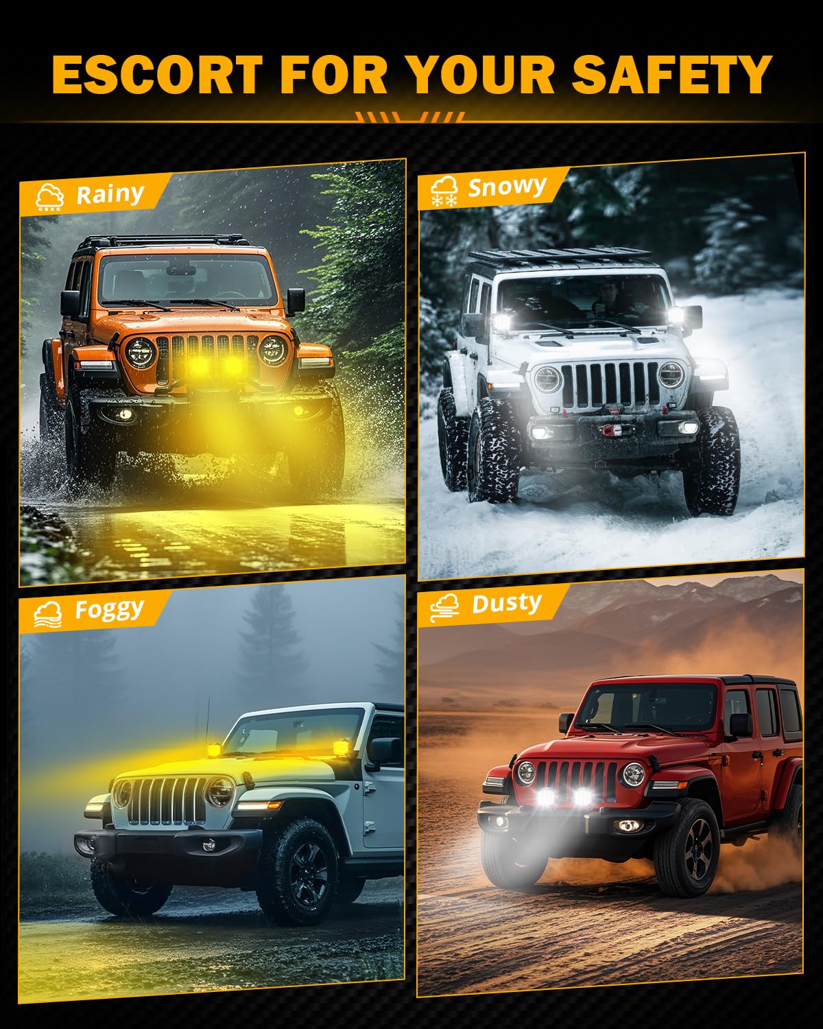 Auxbeam 7 Inch LED Pod Light, V-MAX Series 228W Off-Road Driving Side Shooter Cube Lights with Amber DRL & Backlight, 270° Super Bright Spot Flood Combo Pod with Cover for Trucks SUV UTV ATV