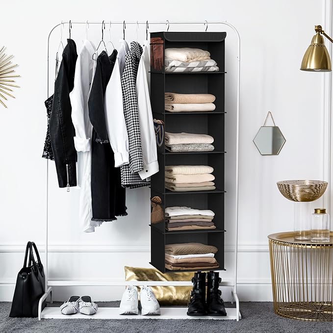 Simple Houseware 6 Shelf Hanging Closet Organizer