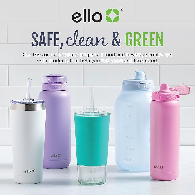 Ello 2-Pack Bento Box Lunch Stack Plastic Food Storage Container | Leak-Proof