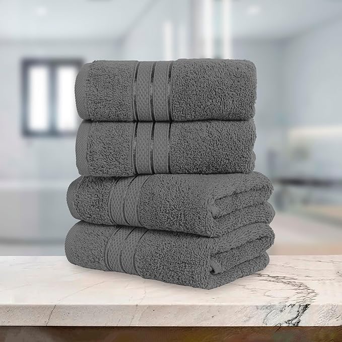 Elegant Comfort Three Line Popcorn Towel Set