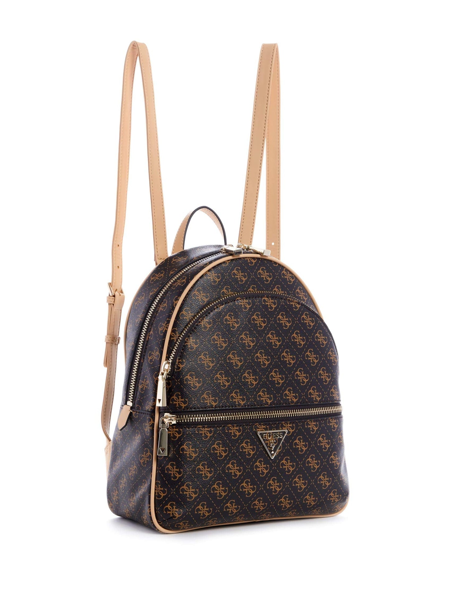 GUESS Women's Manhattan Large Backpack, Brown, One Size