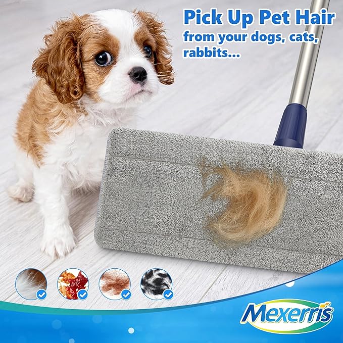 Microfiber Mops for Hardwood Floor Cleaning: MEXERRIS Flat Floor Mop