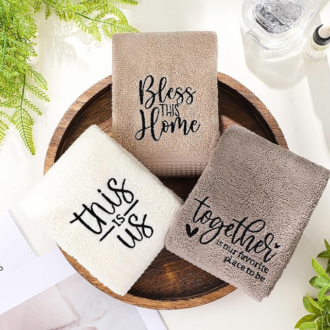 3 Pcs Farmhouse Decorative Hand Towels