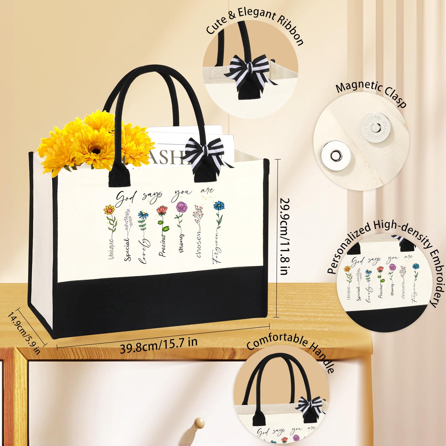 DOGMEM Christian Gifts for Women, Religious Gift for Women, Easter Mothers Day Birthday Graduation Gift for Her Mom Daughter Sister Aunt Teacher Best Friend, Unique Easter Gifts for Christians