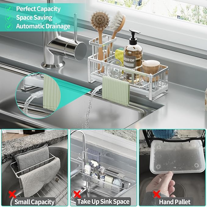 HapiRm Sponge Holder for Kitchen Sink