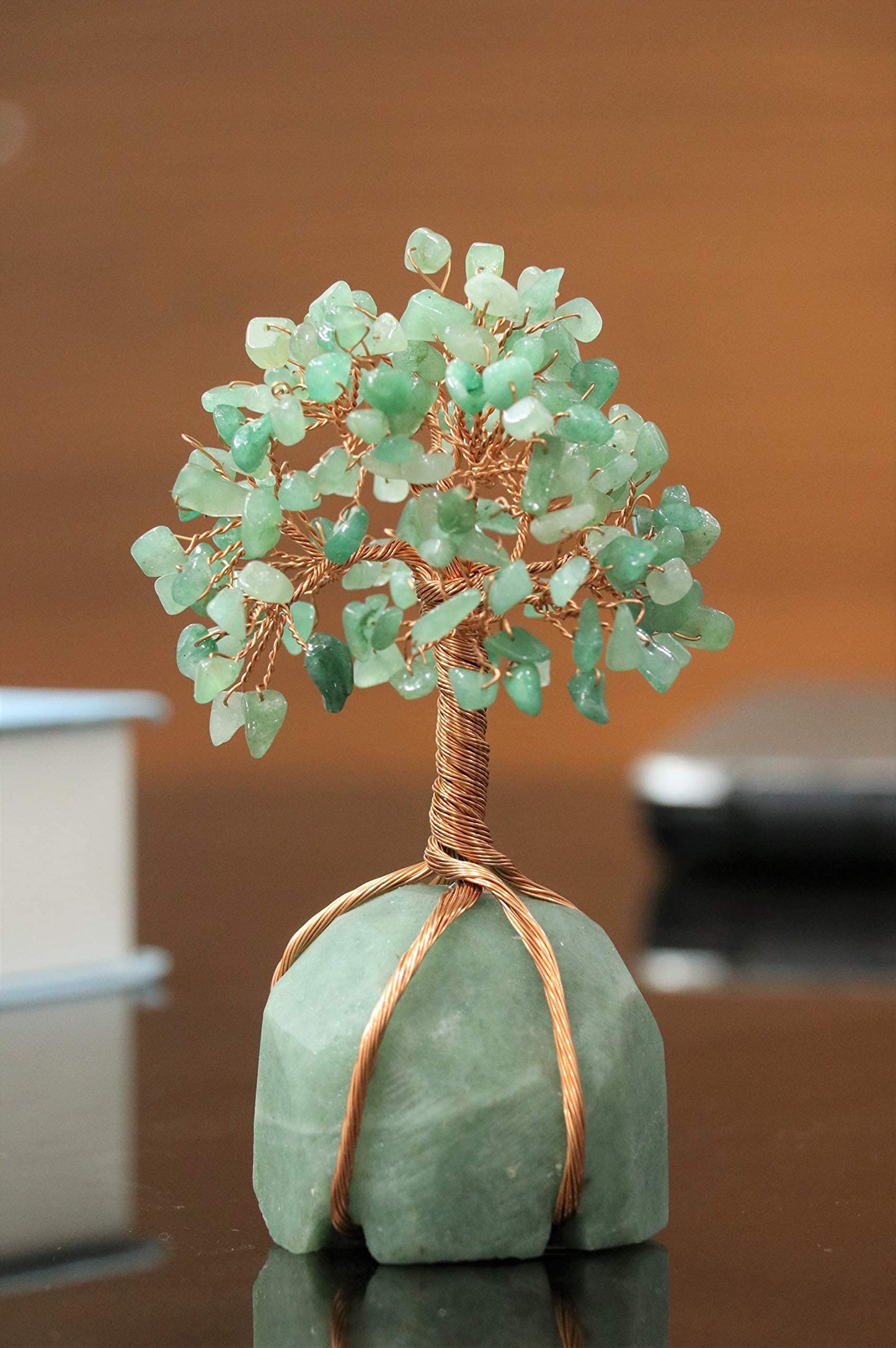 Crocon® Green Aventurine Crystal Tree, Birthday Gifts for Women, Men & Friends, Green Aventurine Stone Base Tree of Life Decor for House, Sister Gift, Birthday Gifts for Mom & Dad, House Warming Gift
