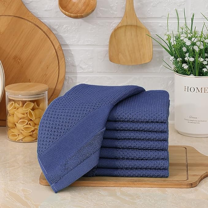 Homaxy 100% Cotton Dish Cloths, 8 Pack