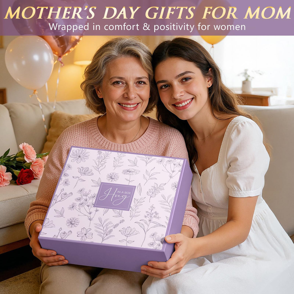 Mothers Day & Birthday Gifts for Women - Get Well Soon Spa Care Package, Luxury Self Care Gift Basket for After Surgery & Cancer Care Inspirational Thinking of You Sympathy Gift Set for Mom Her Friend