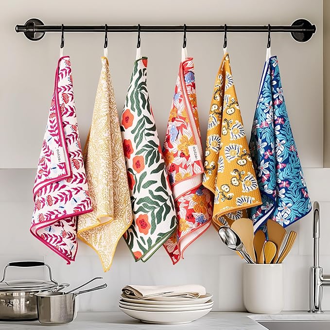 RECYCO Waffle Kitchen Towel Set of 2