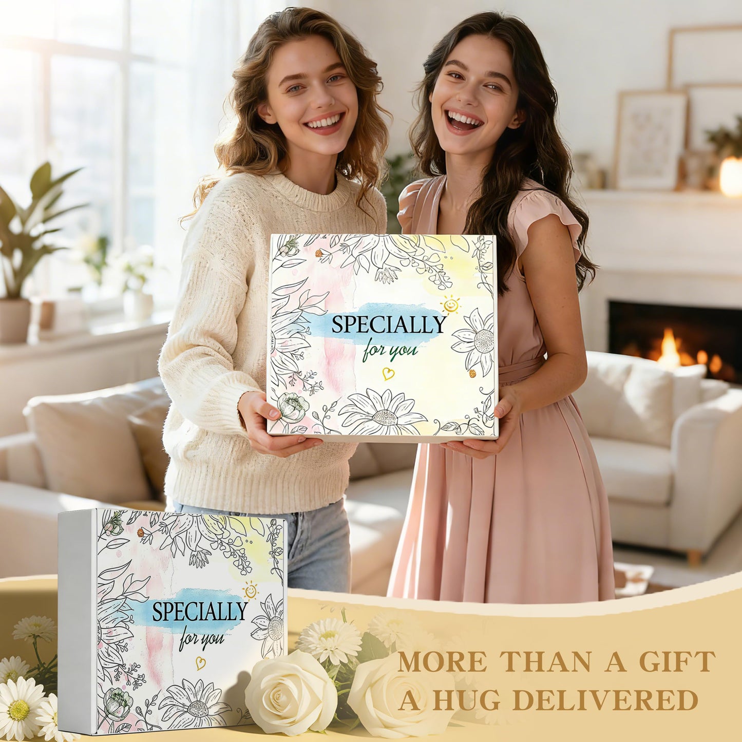 Birthday Gifts for Women - 11 Pcs Self Care Gift Basket Set for Mom Sister Friend - Get Well Soon Gift Box - Recovery After Surgery Care Package - Friendship Inspirational Cheer Up Thank You Present