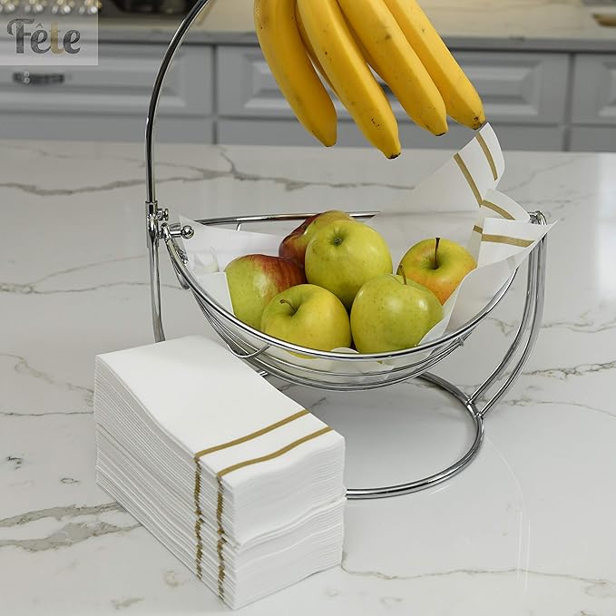 Paper Hand Towels for Bathroom, Linen-Feel Guest Towels, Formal Dinner