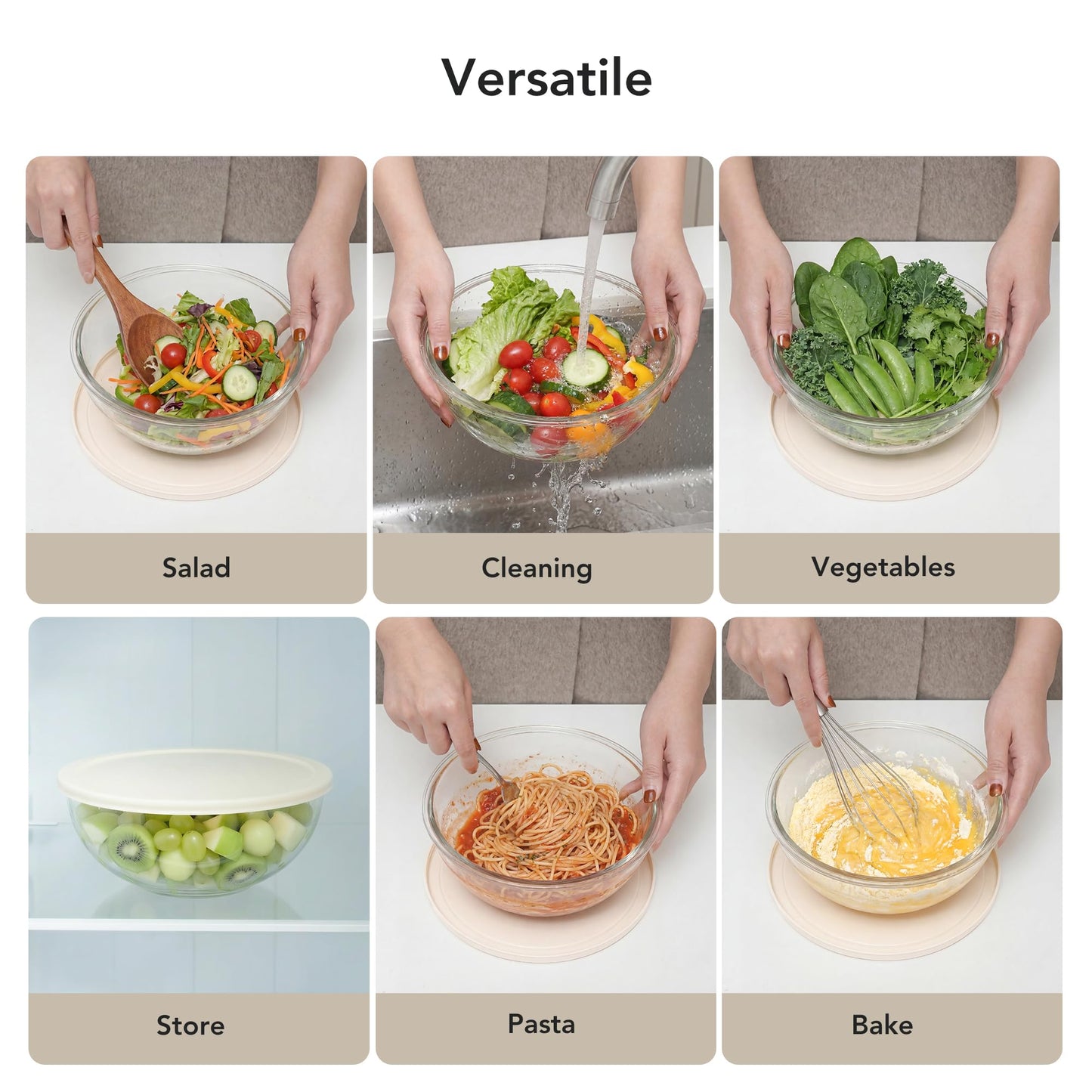 Genicook Salad Chopper with Bowl, Vegetable Chopper for Salad Prep, 8.5 Cup Glass Bowl, Food Chopper for Kitchen, Onion Chopper, BPA-Free & Dishwasher Safe, Easy Meal Prep Tool
