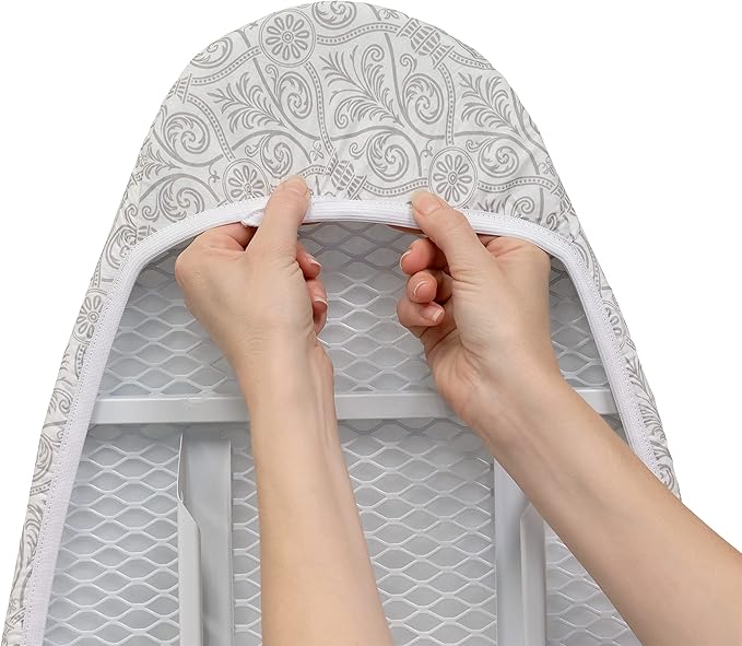 Westex Intricate Heavy Duty Ironing Board Cover and Pad, Thick 3-Layer Stain