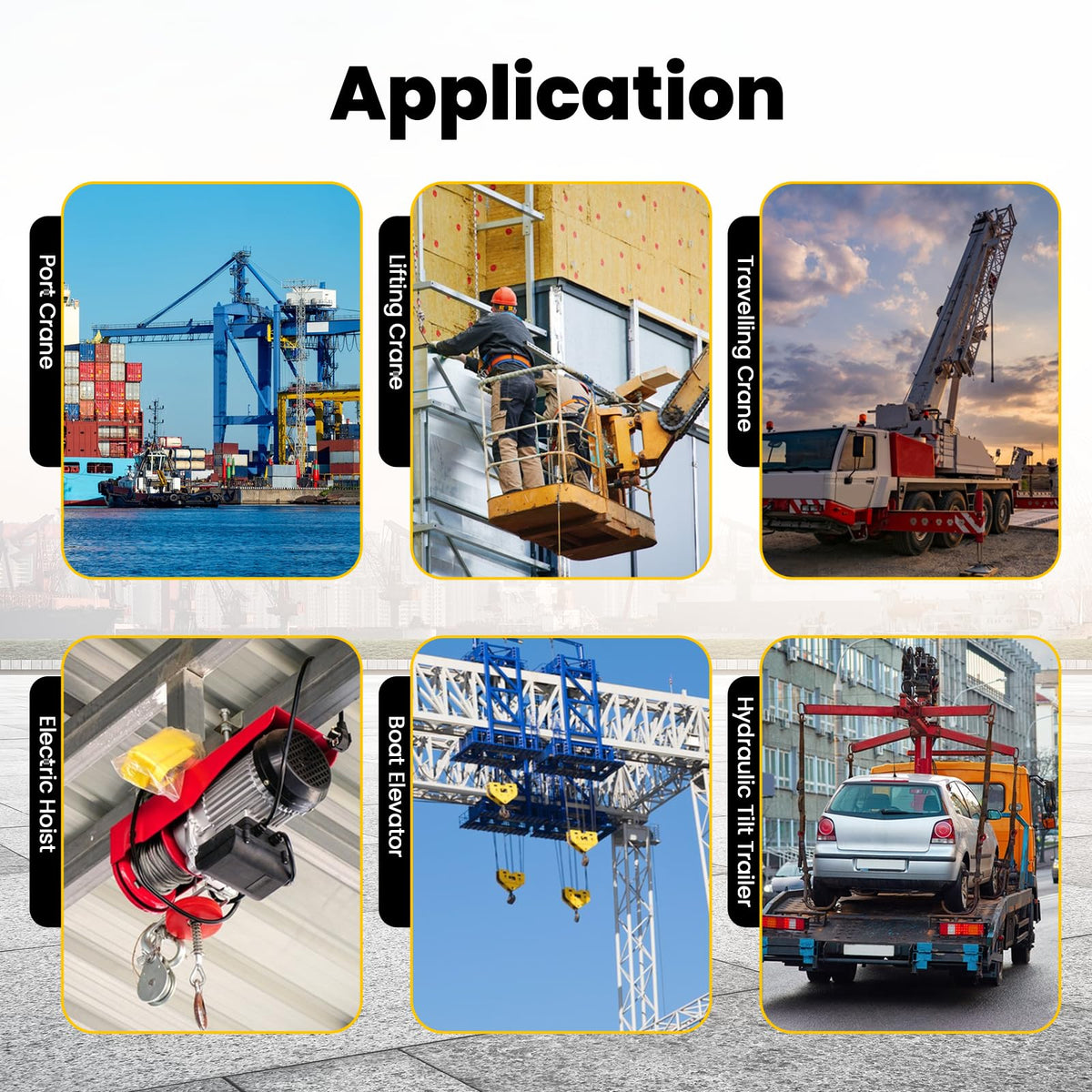 NEWTRY Wireless Crane Remote, 12V 4 Button Industrial Crane Controller Hoist Truck Remote 984FT Electric Lift Switch with Indicator System
