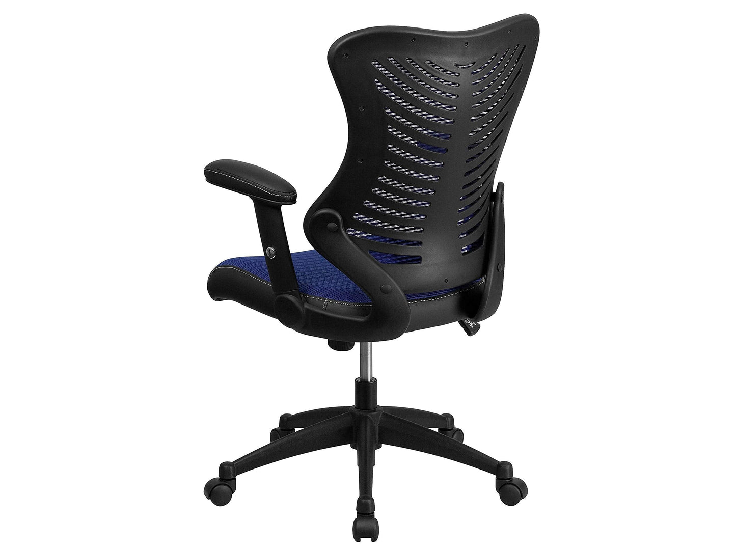 Flash Furniture Kale High Back Designer Blue Mesh Executive Swivel Ergonomic Office Chair with Adjustable Arms