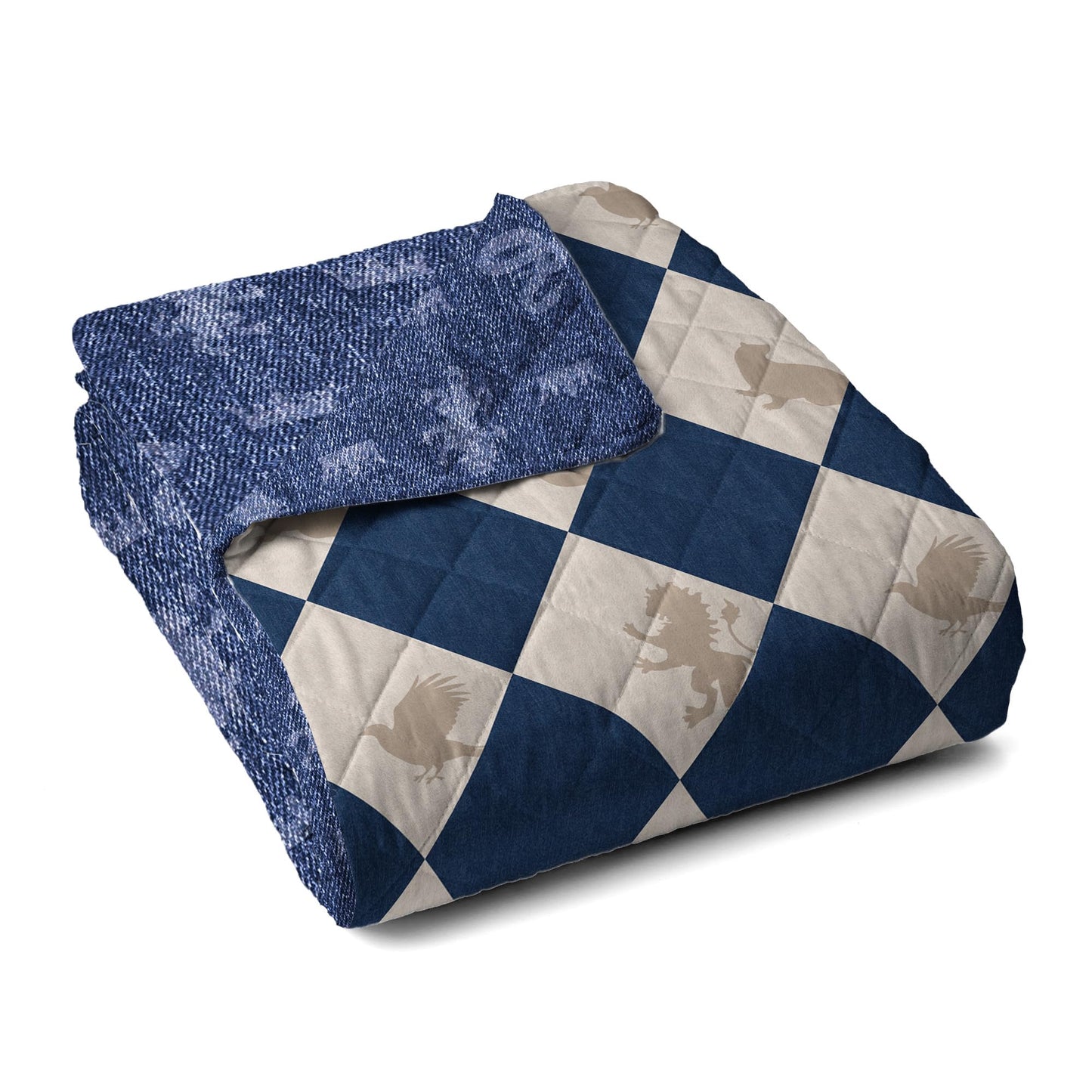 Harry Potter Herald Call Twin Quilted Throw Blanket Adults Boys Girls, Soft Lightweight Bedding for Bed, or Couch, 60 x 90 inches