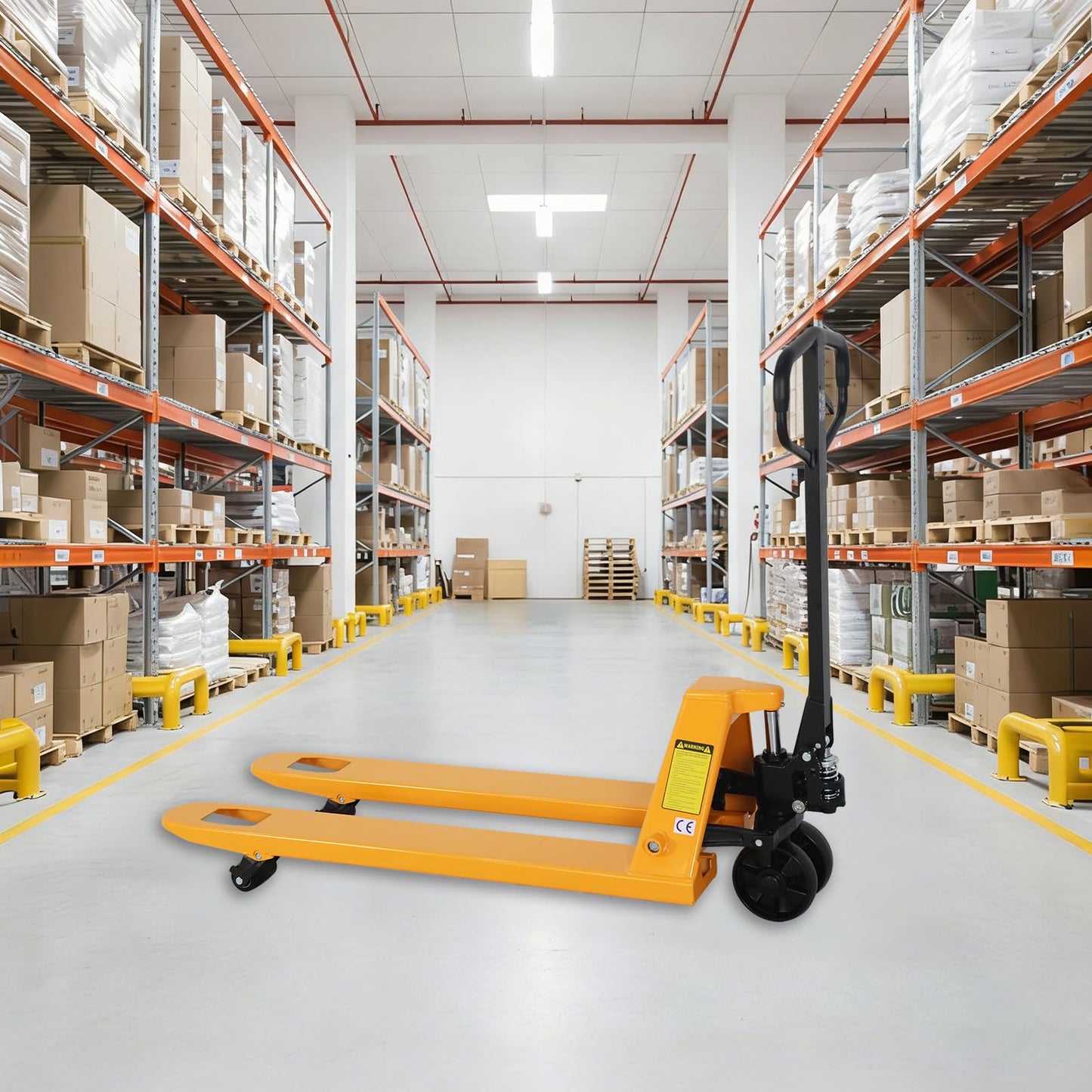 APOLLOLIFT Pallet Jack Truck, 5500lbs Capacity 21" W x 48" L Forks Manual Standard Duty Pallet Truck for Warehouse-Nylon Wheels