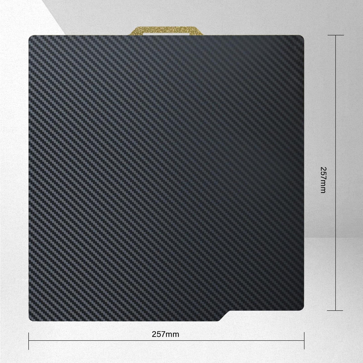 AJOYIB Textured PEI & Smooth PET (Carbon Fiber Pattern) Heat Bed Plate Flexible Print Bed Compatible with Bambu Lab X1C / X1 / X1E / A1 / P1S / P1P