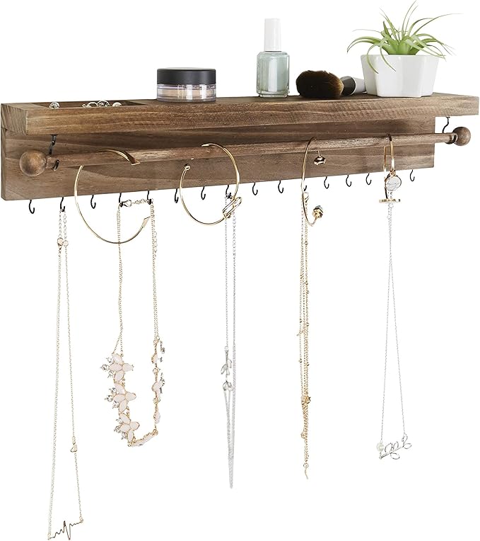 Rustic Necklace Jewelry Organizer