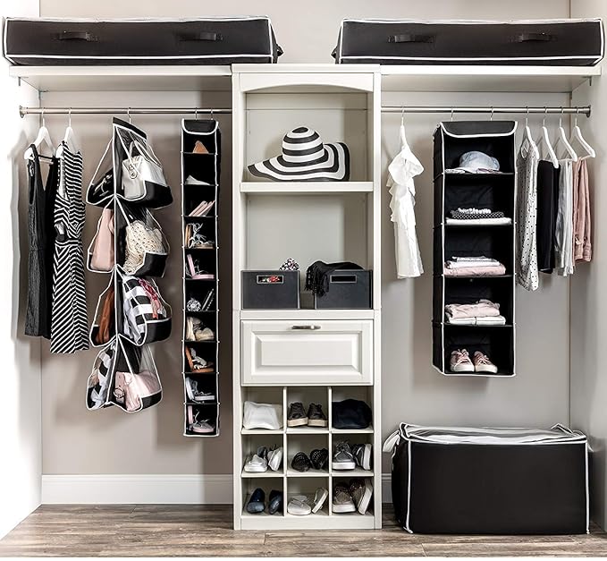 ZOBER Hanging Closet Organizer, 5-Shelf