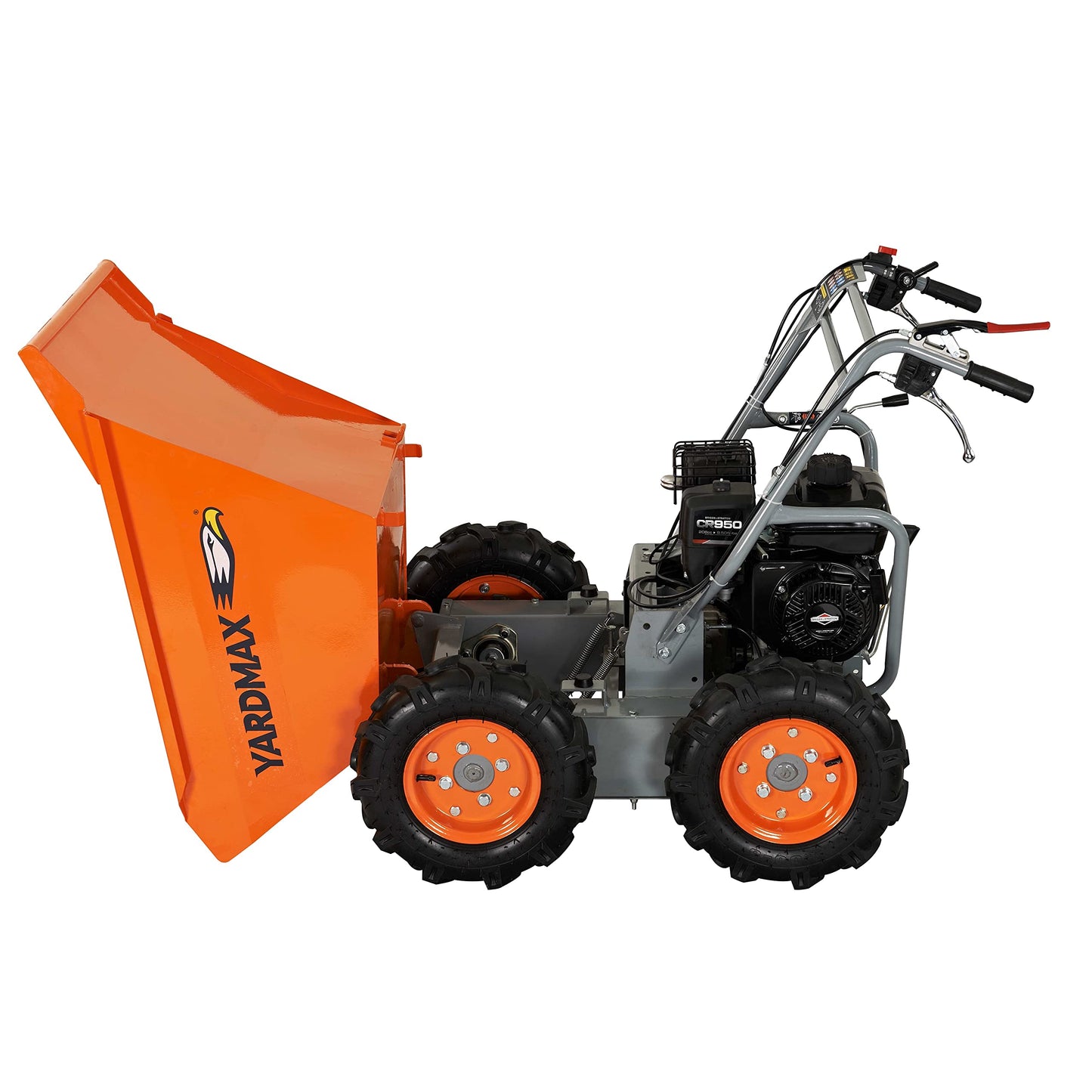YARDMAX YD4103 Power Wheel Barrow, 660 lb. Capacity, Briggs CR950, 6.5 hp, 208cc