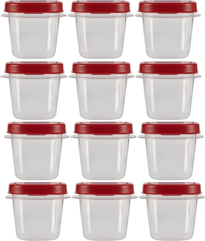 Rubbermaid Easy Find Lids Food Storage Containers, 0.5 Cup