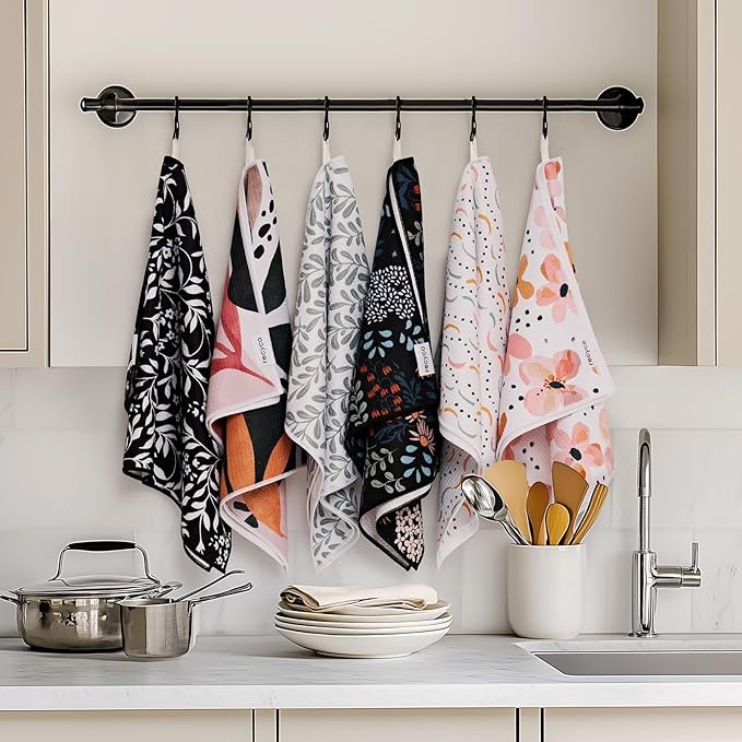 RECYCO Waffle Kitchen Towel Set of 2