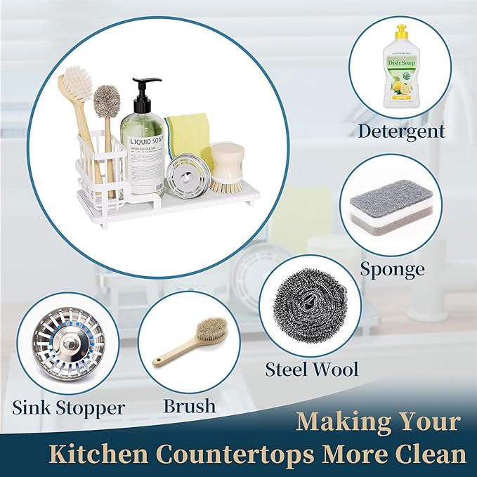 Consumest Sponge Holder for Kitchen Sink