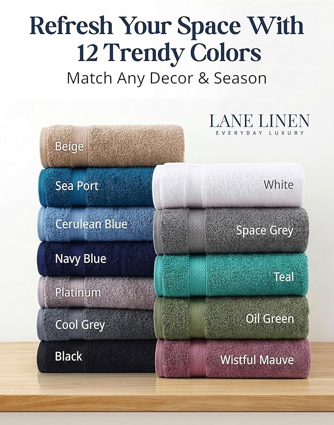 LANE LINEN Cotton Towels for Bathroom