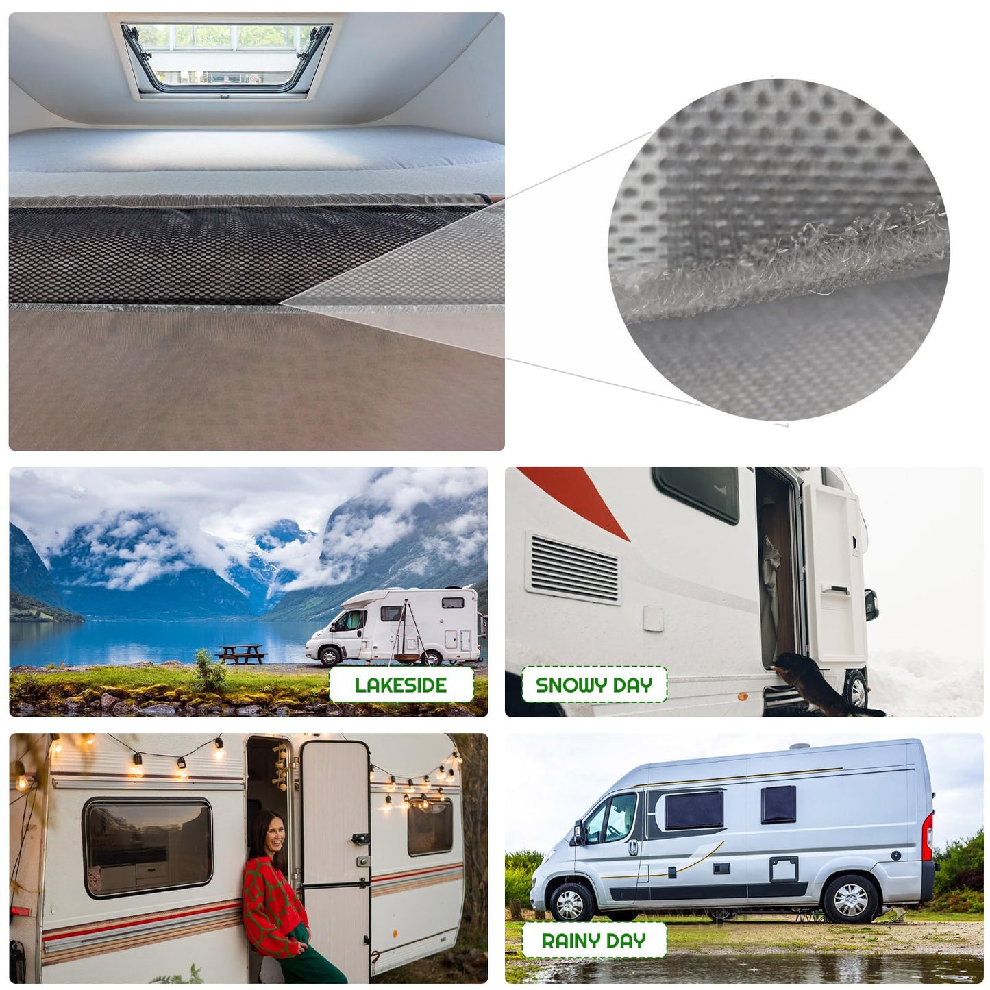 Mattress Underlay RV Under Mattress Ventilation Air Meshfiber Under Mattress Pad for RV Boat Camper Creating The Bed Air Dry and Flow(Queen)