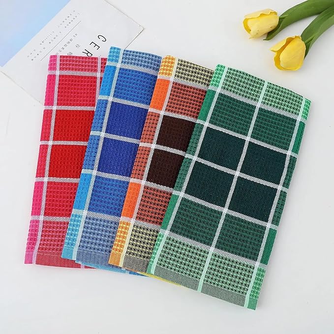 Premium Cotton Tea Towels Set– Super Absorbent, Durable & Soft, Kitchen Tea