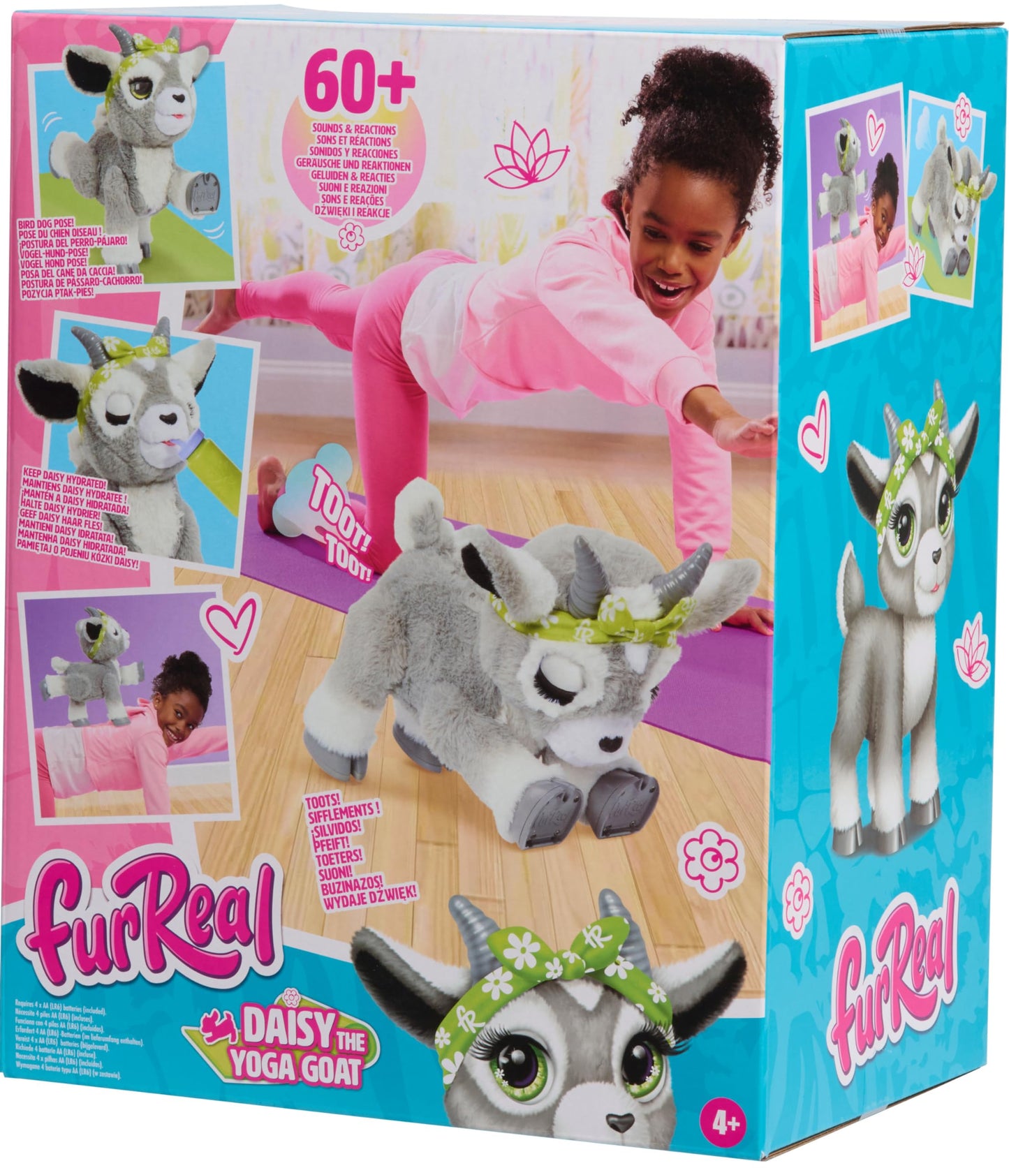 Just Play furReal Daisy the Yoga Goat Interactive Toy, Kids Toys for Ages 4 Up