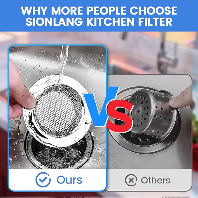 Sink Drain Strainer, Stainless Steel Kitchen Sink Drain Strainer, Dishwasher