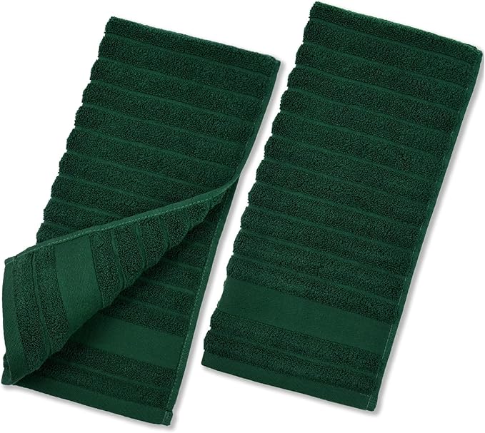 Jacquotha 2-Pack Hand Towels Ribbed – Kitchen & Bathroom Premium Cotton Towels