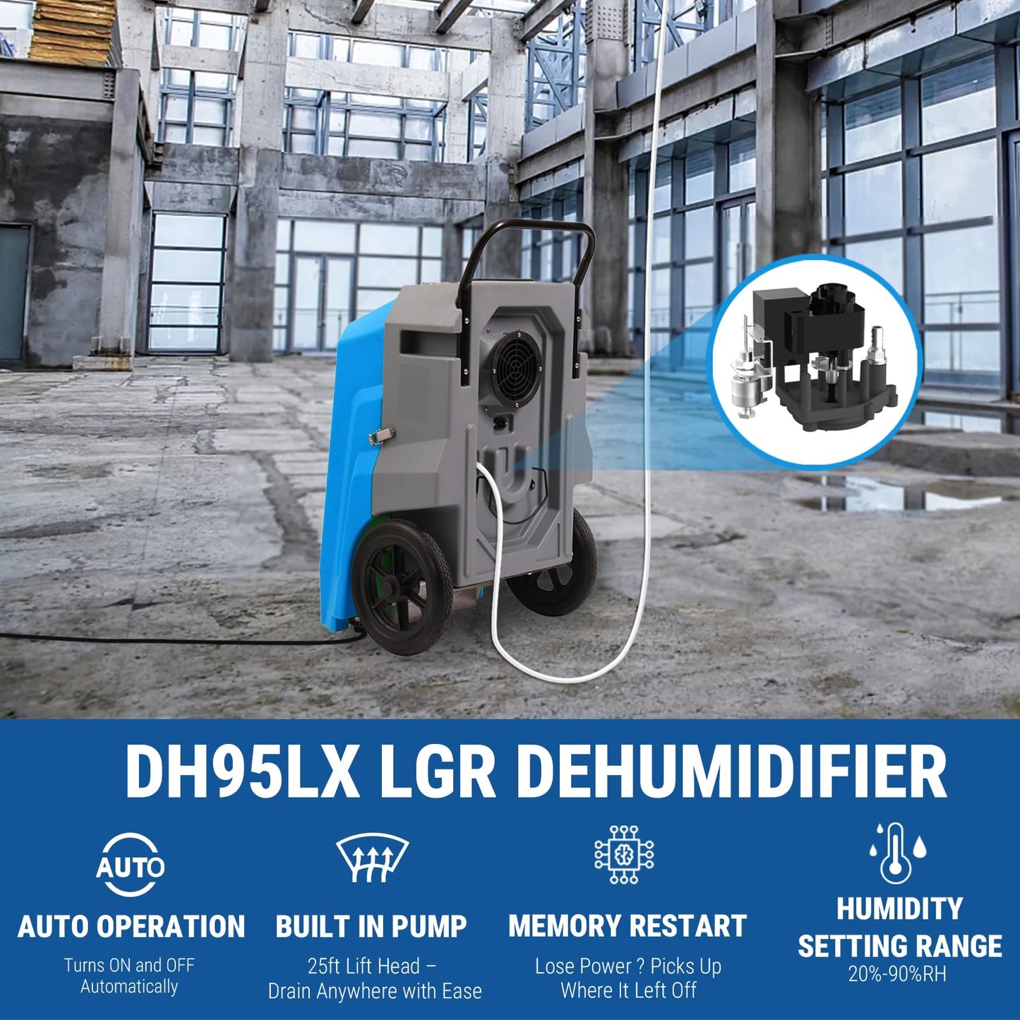 MOUNTO Water Damage Restoration Combo Package Deals (24xAir Mover, 4X Air Scrubber, 4X LGR Dehumidifiers)