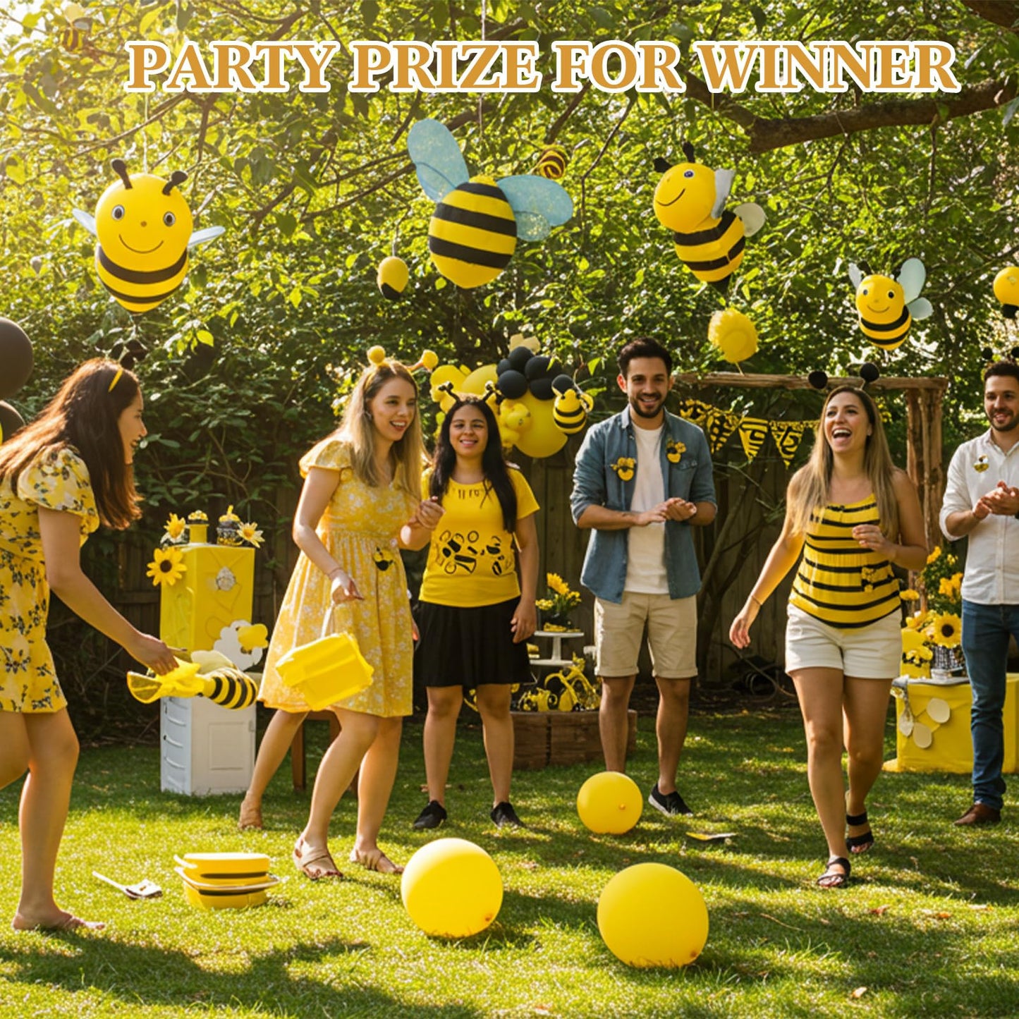Ziliny 1 Set Bridal Baby Shower Prizes for Winners Honey Bee Cheese Board Party Gifts with Cheese Knive and Forks Box for Bee Baby Shower Themed Birthday Wedding Favors (Hexagon)