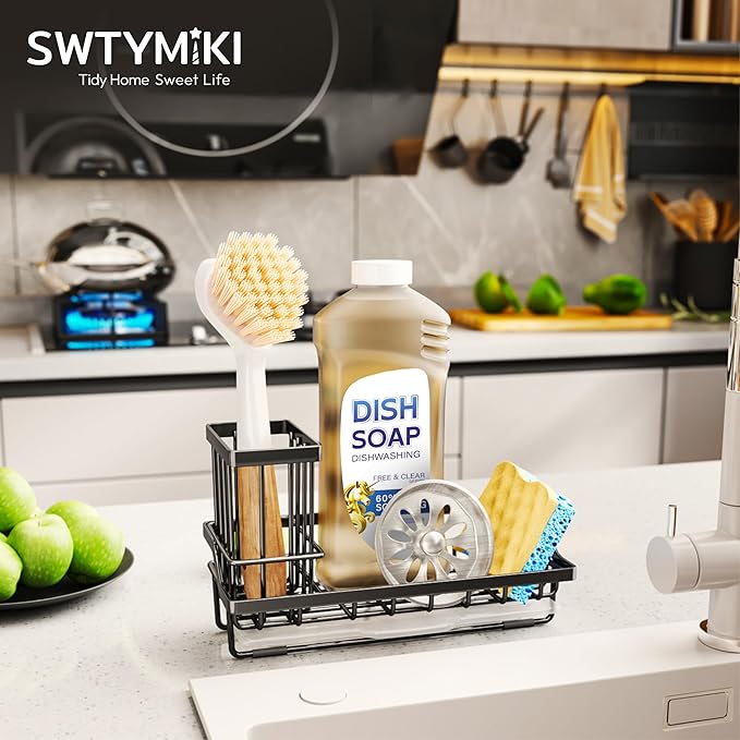 SWTYMIKI Sink Caddy Sponge Holder