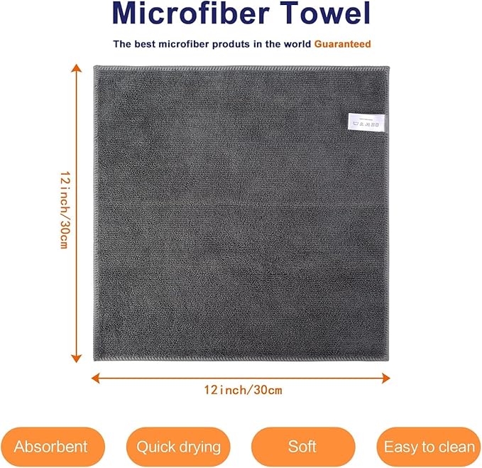 KinHwa Kitchen Washcloths for Dishes Absorbent Microfiber Dish Cloths Quick Dry