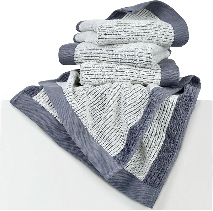 Cleanbear Gray Hand Towels for Bathroom