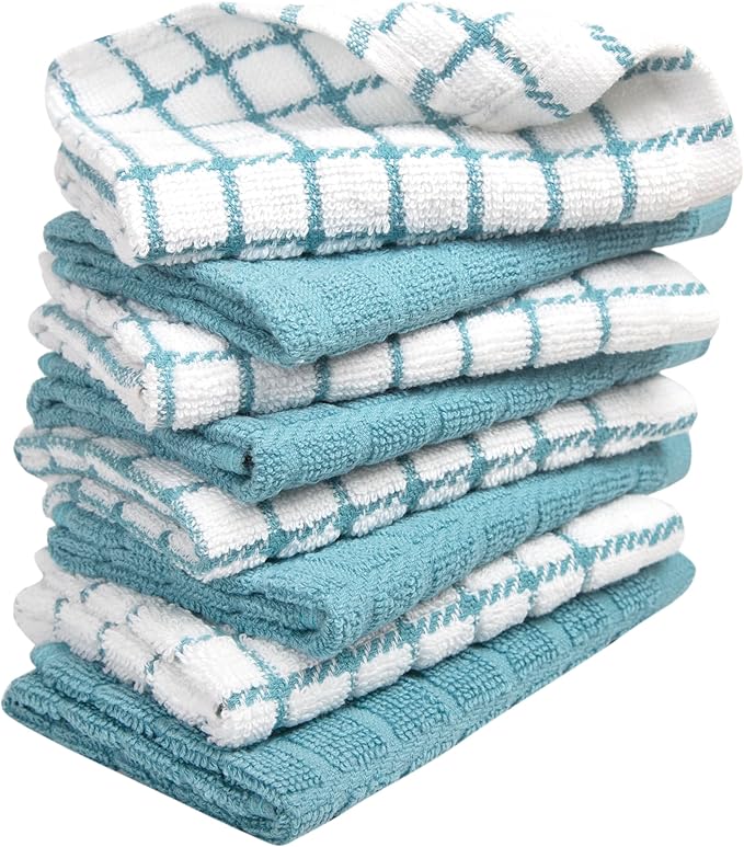 Bumble Dish Cloths | 12" x 12" | 100% Cotton Kitchen Towels | 405 GSM | Soft