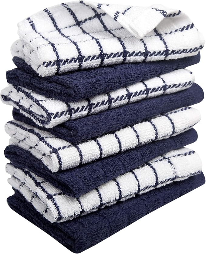 Bumble Dish Cloths | 12" x 12" | 100% Cotton Kitchen Towels | 405 GSM | Soft