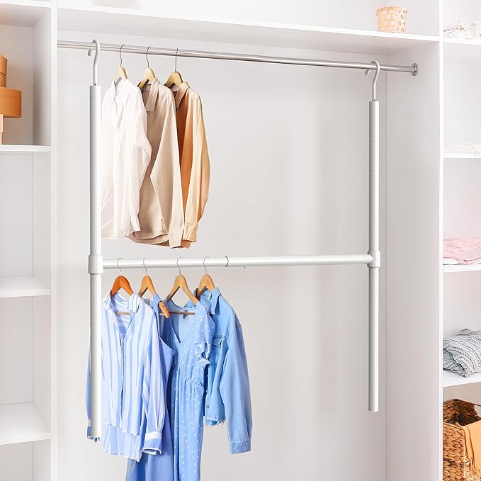 Simple Houseware Adjustable Closet Hanging Rod
