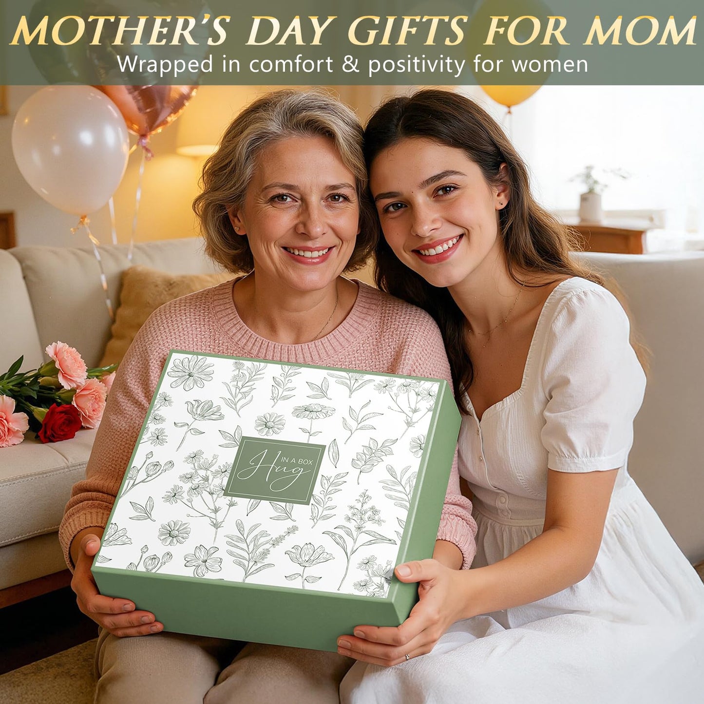 Mothers Day & Birthday Gifts for Women - Get Well Soon Spa Care Package, Luxury Self Care Gift Basket for After Surgery & Cancer Care Inspirational Thinking of You Sympathy Gift Set for Mom Her Friend