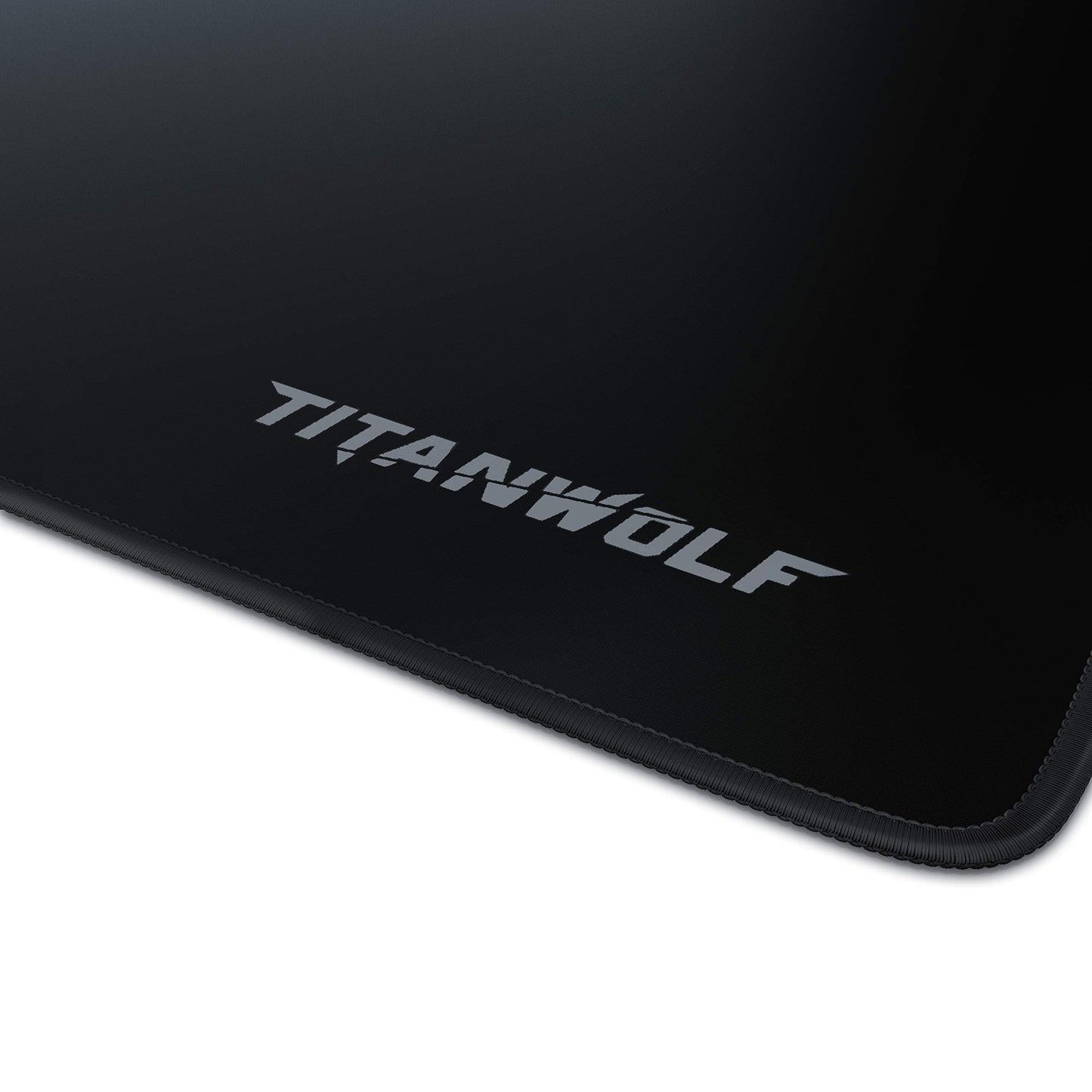 TITANWOLF - Extra Large Gaming Mouse Mat 1200x600mm Oversize - XXL Mouse Pad with motif - Desk Pad XXXL Extended – For Precision and Speed - Non-Slip Rubber Base – For Mouse and Keyboard - Black