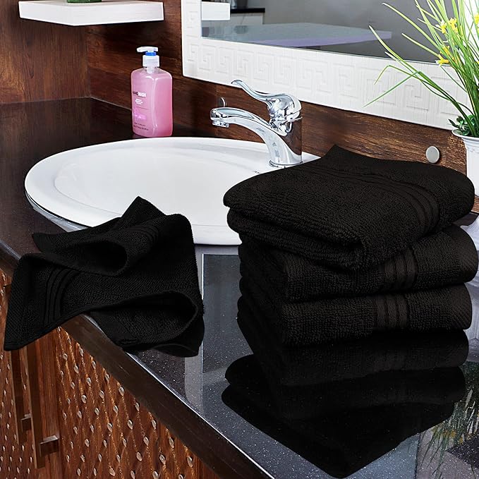 Utopia Towels Wash Cloths Set, 12 by 12 Inches, 100% Cotton Ring Spun, Highly
