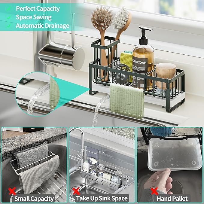 HapiRm Sponge Holder for Kitchen Sink