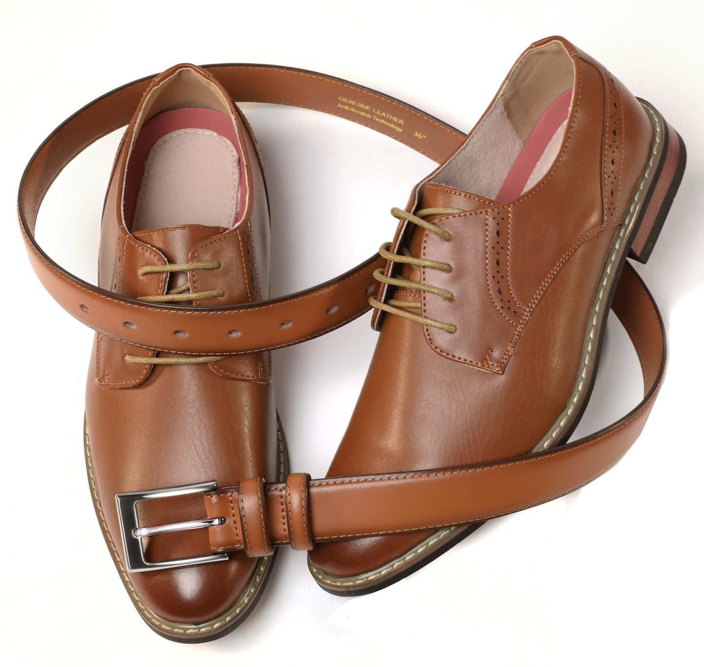 CHAOREN Mens Belts Leather 1 1/8" for Gift Men - Perfect Companion to Mens Dress Shoes