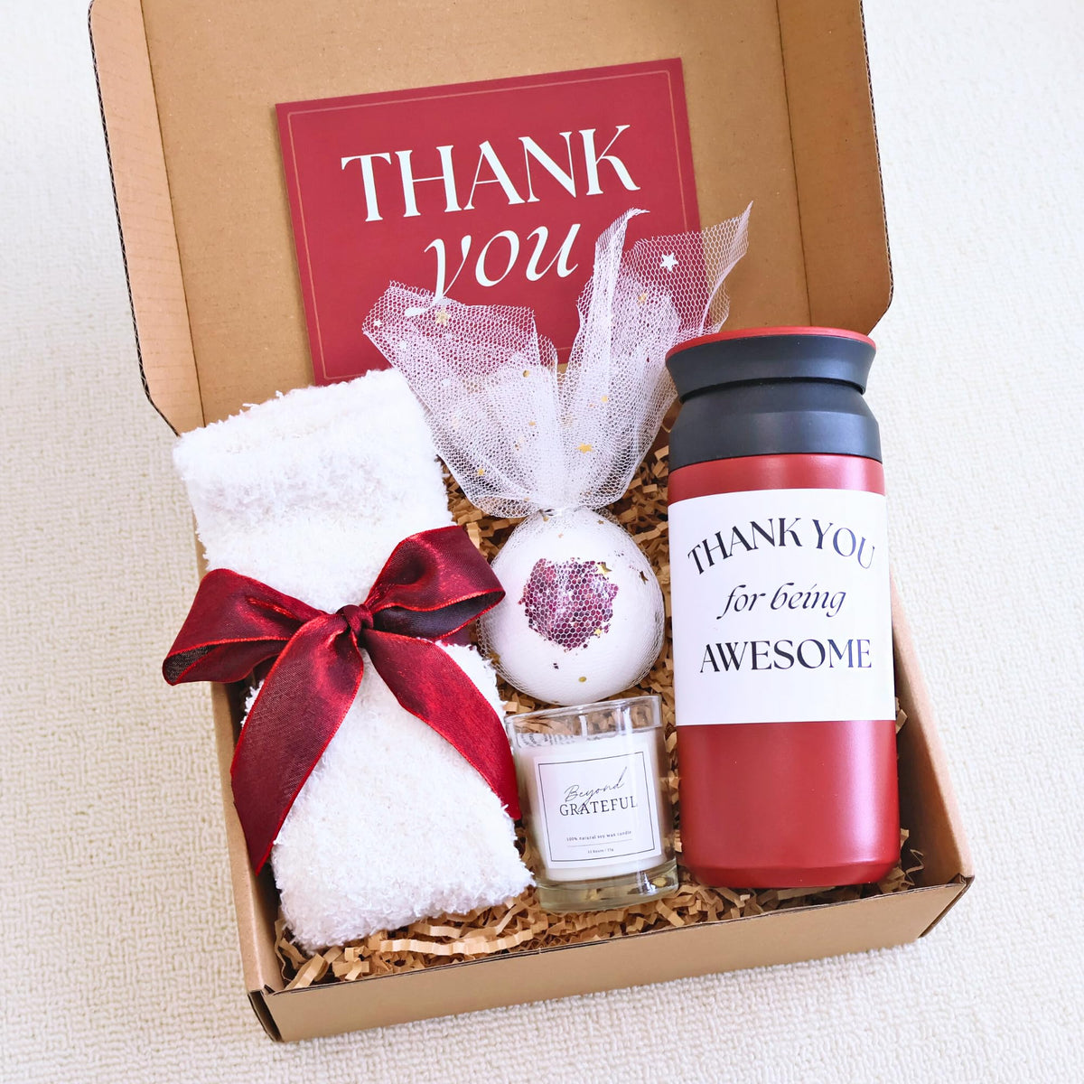 Thank You Gifts For Women, Appreciation Gifts For Coworkers, Teacher, Nurse, Friend, Boss, Mentor, Employee Appreciation Gift Baskets, Thank You Basket