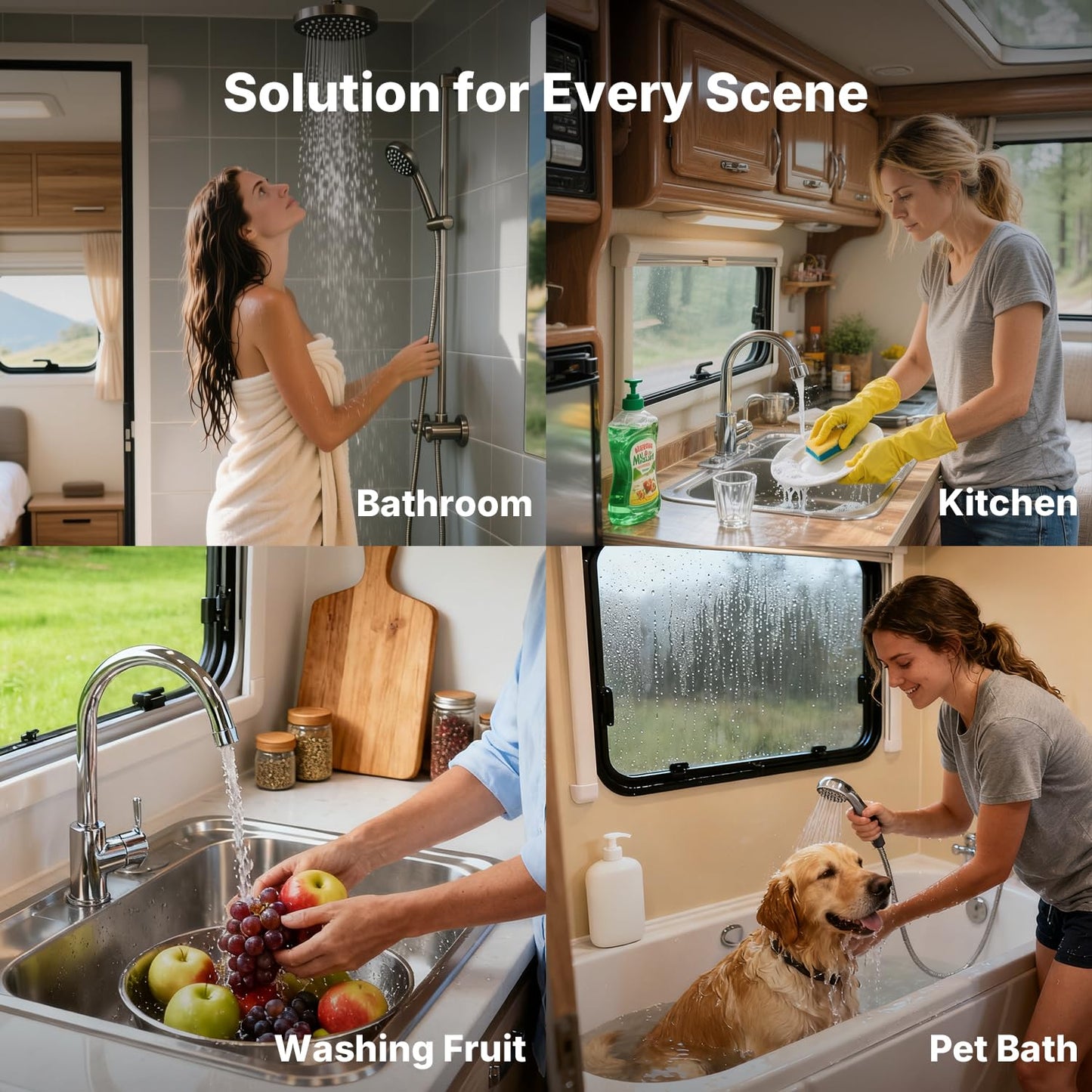 Gen II Ranein RV Tankless Water Heater 65,000 BTU, On-Demand Propane Hot Water, Thermostatic Mixing Chamber, 12V Powered, High Altitude Ready, CSA Approved, Ideal for Simultaneous Use and Family Use