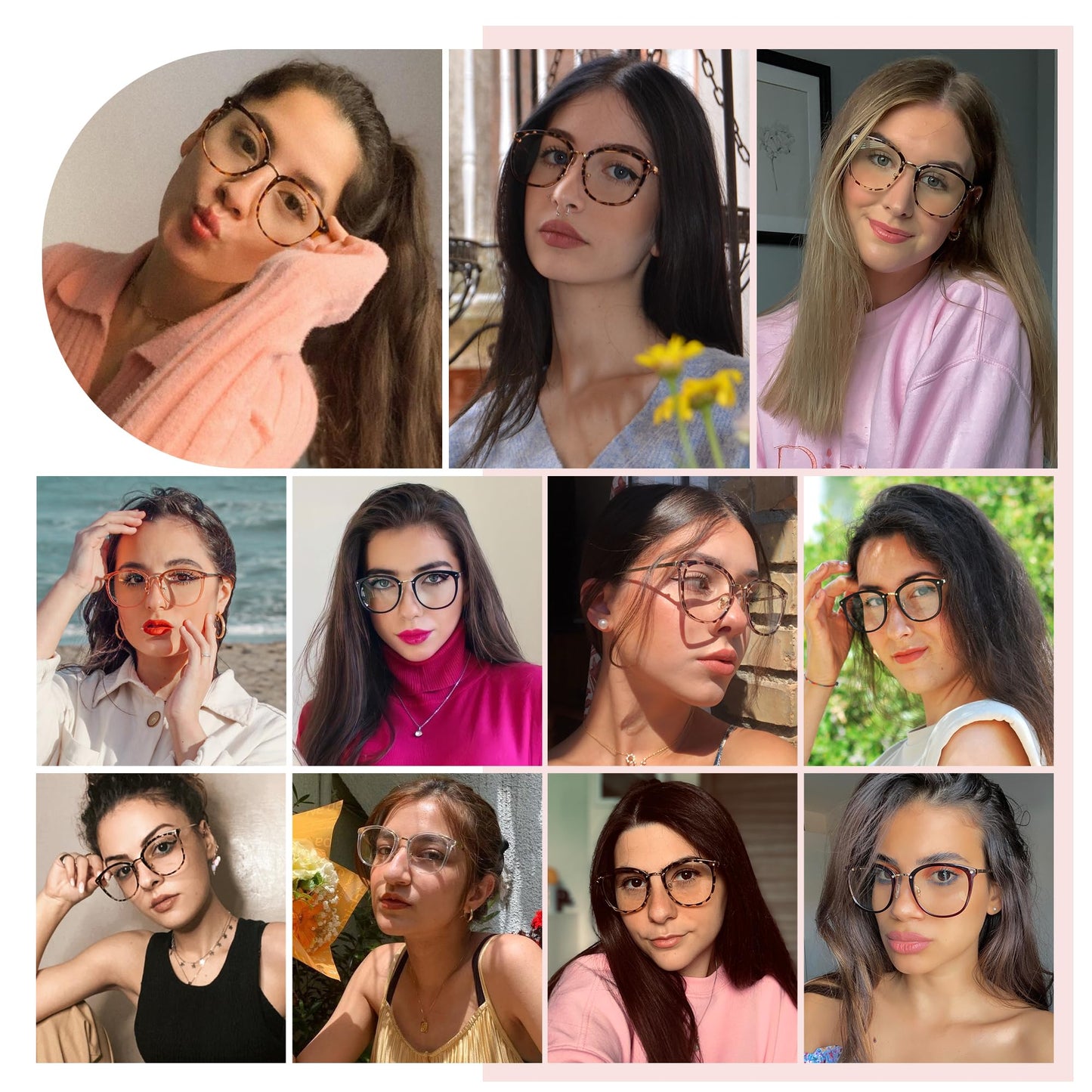 Cyxus Blue Light Glasses for Woman, Fashion Computer Glasses on Office Reduce Eye Strain Anti Migraine for Working Reading